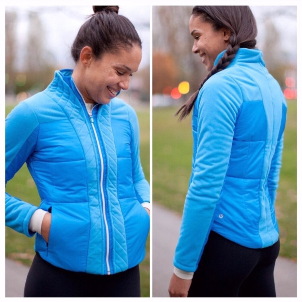 NWOT Lululemon St. Moritz jacket blue size 8